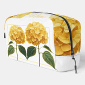 Gepersonaliseerde toilettas - Gele hortensia Toilettasje (Rechterhoek)