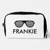 Gepersonaliseerde toilettas met zonnebril logo toilettasje (Voorkant)