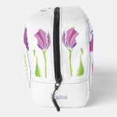 Gepersonaliseerde toilettas - Paarse irissen Toilettasje (Rechts)