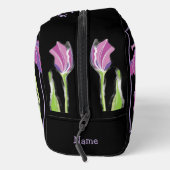 Gepersonaliseerde toilettas - Paarse irissen Toilettasje (Rechts)