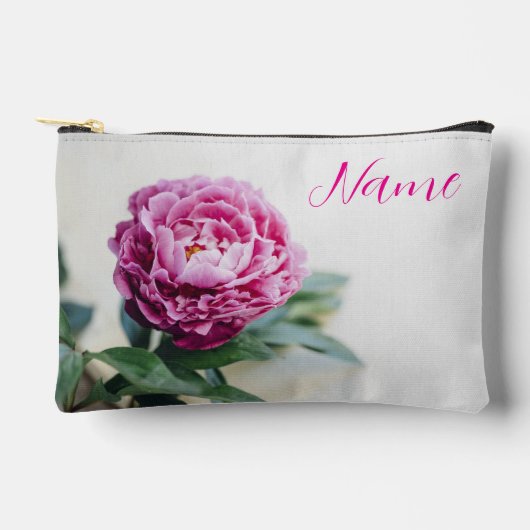Gepersonaliseerde toilettas - Pink Peony Etui (Voorkant)
