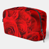 Gepersonaliseerde toilettas - Rode rozen Toilettasje (Rechterhoek)