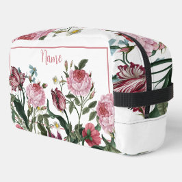 Gepersonaliseerde toilettas - Roze Bloemenmix Toilettasje