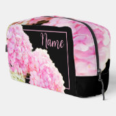 Gepersonaliseerde toilettas - Roze hortensia Toilettasje (Rechterhoek)