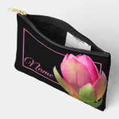 Gepersonaliseerde toilettas - Roze Lotus Etui (Open)
