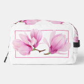 Gepersonaliseerde toilettas - Roze Magnolia Toilettasje (Achterkant)