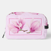 Gepersonaliseerde toilettas - Roze Magnolia Toilettasje (Achterkant)