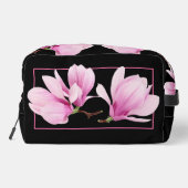 Gepersonaliseerde toilettas - Roze Magnolia Toilettasje (Achterkant)