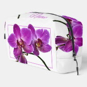 Gepersonaliseerde toilettas - Roze orchidee Toilettasje (Rechterhoek)