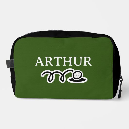 Gepersonaliseerde toilettas voor golfer toilettasje (Voorkant)