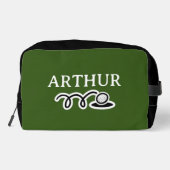 Gepersonaliseerde toilettas voor golfer toilettasje (Achterkant)