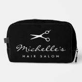 Gepersonaliseerde toilettas voor kapsalon stylist toilettasje (Voorkant)
