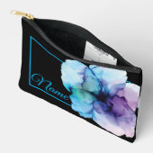 Gepersonaliseerde toilettas - Waterverf Flower Etui (Open)