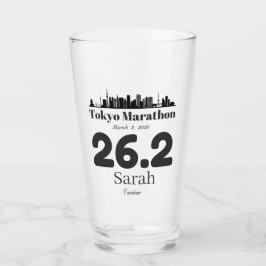 Gepersonaliseerde Tokyo Marathon Finisher, Run Tok Glas