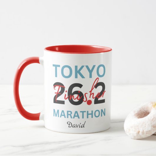 Gepersonaliseerde Tokyo Marathon Finisher, Tokyo G Mok (Met donut)