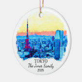 Gepersonaliseerde Tokyo Ornament, Japan Gift Keramisch Ornament (Links)