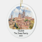 Gepersonaliseerde Toledo Ornament, Spanje Keramisch Ornament (Links)