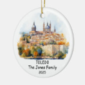 Gepersonaliseerde Toledo Ornament, Spanje Keramisch Ornament (Links)
