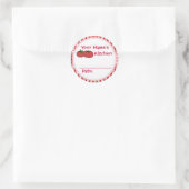 Gepersonaliseerde tomaten bessen inblikken pot Sti Ronde Sticker (Tas)