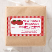 Gepersonaliseerde Tomaten Saus Jam Inblikken Jar L Etiket (Insitu)