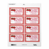 Gepersonaliseerde Tomaten Saus Jam Inblikken Jar L Etiket (Full Sheet)