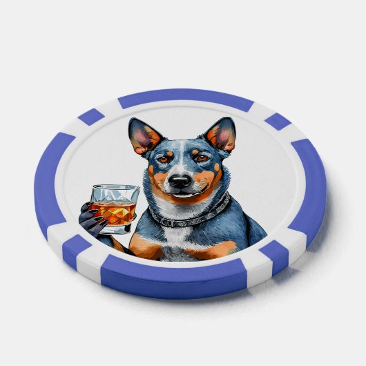Gepersonaliseerde Top Dog Composiet Poker Chips (Enkel)