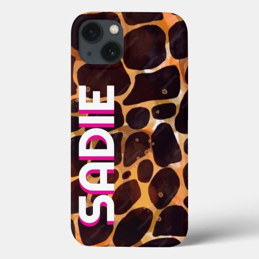 Gepersonaliseerde Tortoiseshell Telefoonhoes Case-Mate iPhone Case (Achterkant)