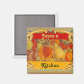 Gepersonaliseerde Toscaanse keukenmagneet Magneet (Voorkant / Achterkant)