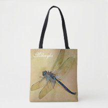 Gepersonaliseerde  tostolse blauwe dragonfly