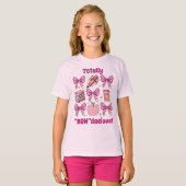 Gepersonaliseerde Totally "Bowdacious" Coquette st T-shirt (Voorkant volledig)