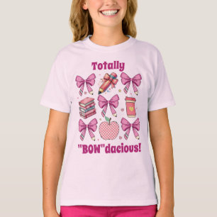 Gepersonaliseerde Totally "Bowdacious" Coquette st T-shirt
