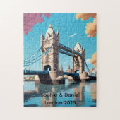 Gepersonaliseerde Tower Bridge-puzzel Legpuzzel (Verticaal)
