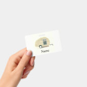 Gepersonaliseerde traandrop Vintage camper Badge (Handheld)