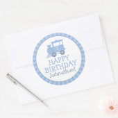 Gepersonaliseerde Train Kids Verjaardag Stickers (Envelop)
