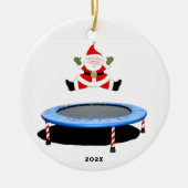 gepersonaliseerde trampolining keramisch ornament (Voorkant)