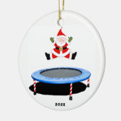 gepersonaliseerde trampolining keramisch ornament (Links)