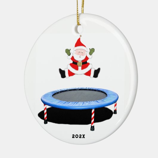 gepersonaliseerde trampolining keramisch ornament (Links)