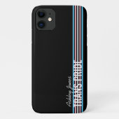 Gepersonaliseerde Trans Pride Stripes LGBT Geperso Case-Mate iPhone Case (Achterkant)