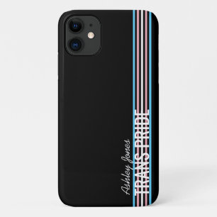 Gepersonaliseerde Trans Pride Stripes LGBT Geperso Case-Mate iPhone Case