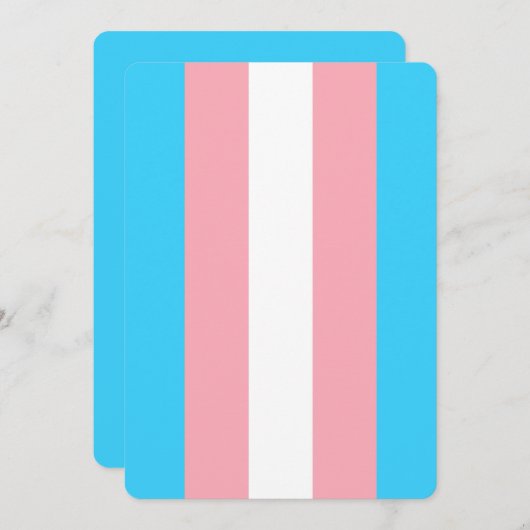 Gepersonaliseerde transgender vlag (Voorkant / Achterkant)