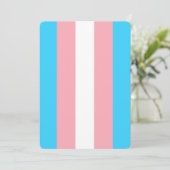 Gepersonaliseerde transgender vlag (Staand voorkant)