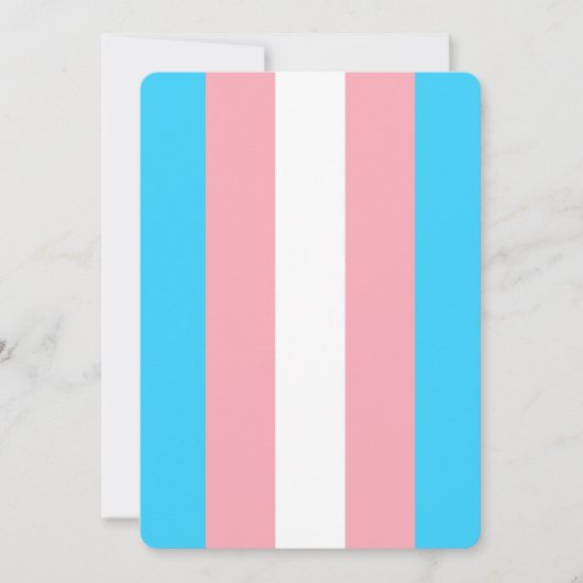 Gepersonaliseerde transgender vlag (Voorkant)