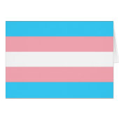 Gepersonaliseerde transgender vlag (Voorkant Horizontaal)