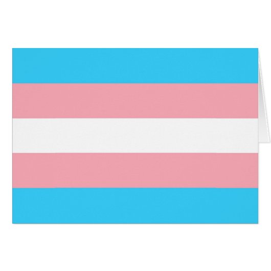 Gepersonaliseerde transgender vlag (Voorkant Horizontaal)