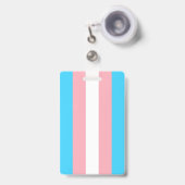 Gepersonaliseerde transgender vlag badge (Voorzijde met uittrekbare clip)