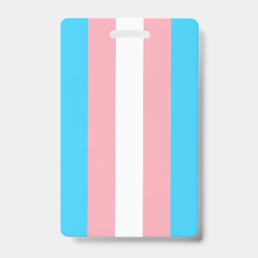 Gepersonaliseerde transgender vlag badge (Voorzijde)