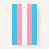 Gepersonaliseerde transgender vlag badge (Achterkant)