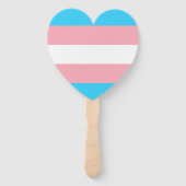 Gepersonaliseerde transgender vlag handwaaier (Achterkant)
