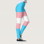 Gepersonaliseerde transgender vlag leggings (Rechts)