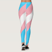 Gepersonaliseerde transgender vlag leggings (Achterkant)